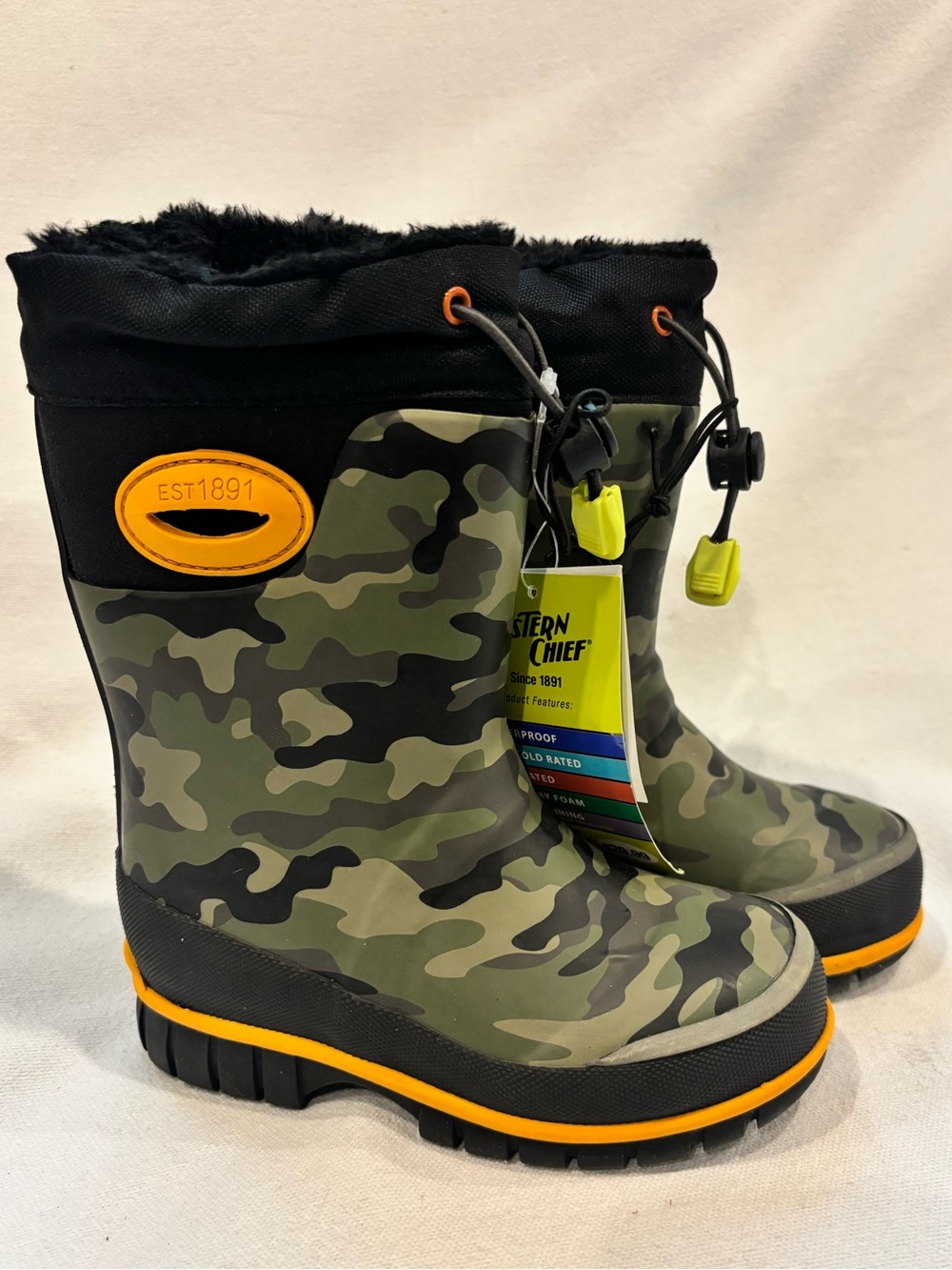 Western Chief Kids Camo Rain & Snow Boots - Toddler Size 7/8